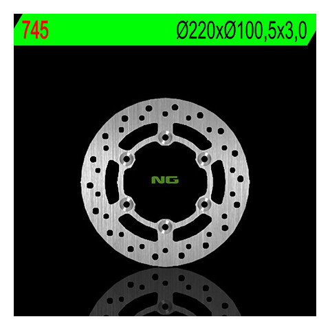 Disque de frein avant gauche NG 745 rond fixe