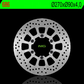 Disque de frein avant gauche NG 686 rond fixe Malaguti