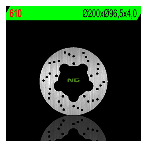 Disque de frein avant droit NG 610 rond fixe