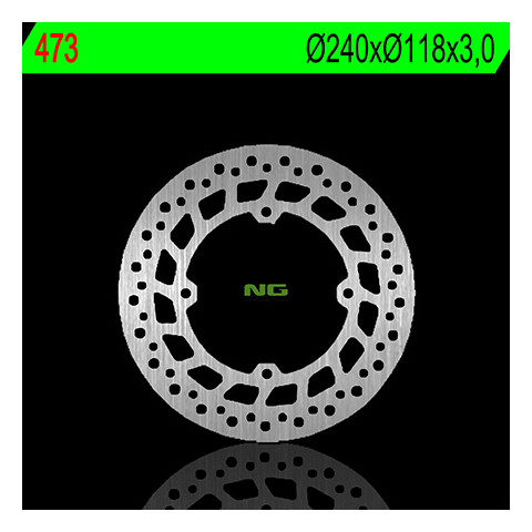 Disque de frein avant gauche NG 473 rond fixe Honda