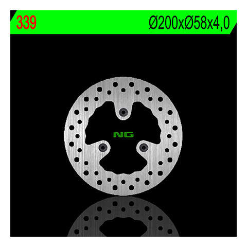 Disque de frein avant gauche NG 339 rond fixe Malaguti