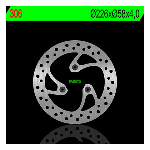 Disque de frein avant gauche NG 306 rond fixe Peugeot