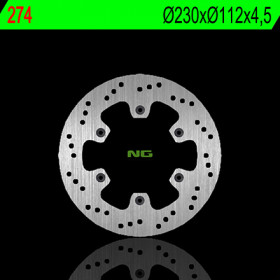 Disque de frein avant gauche NG 274 rond fixe