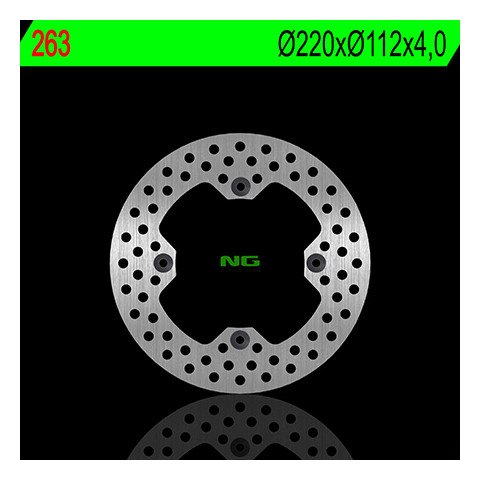 Disque de frein arrière droit NG 263 rond fixe