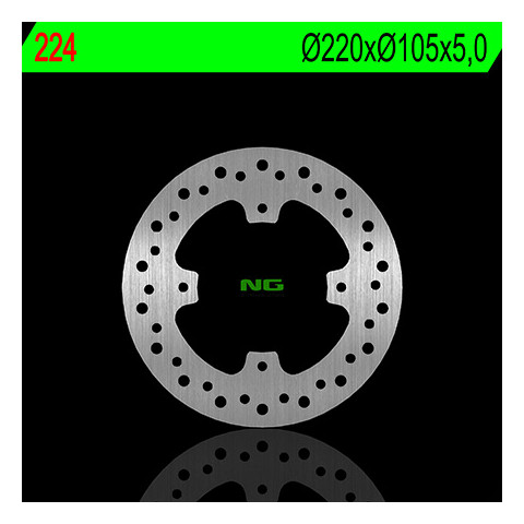 Disque de frein arrière droit NG 224 rond fixe Honda
