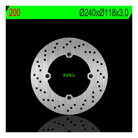 Disque de frein avant gauche NG 200 rond fixe Honda