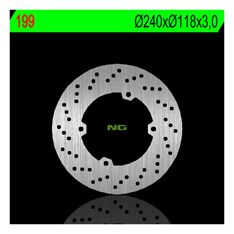 Disque de frein avant gauche NG 199 rond fixe Honda