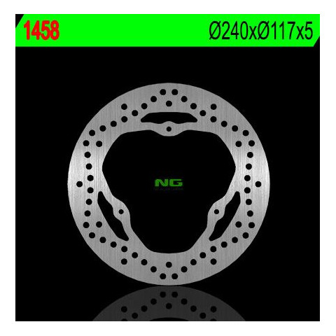 Disque de frein arrière droit NG 1458 rond fixe