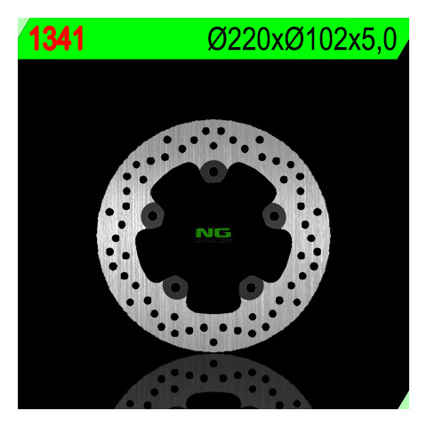 Disque de frein arrière NG 1341 rond fixe Aprilia