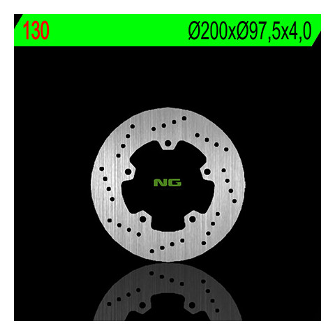 Disque de frein avant gauche NG 130 rond fixe