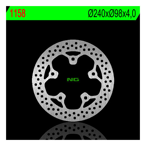 Disque de frein avant gauche NG 1158 rond fixe