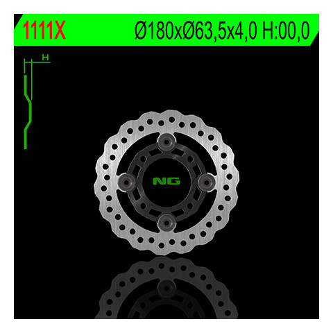 Disque de frein avant NG 1111X pétale fixe