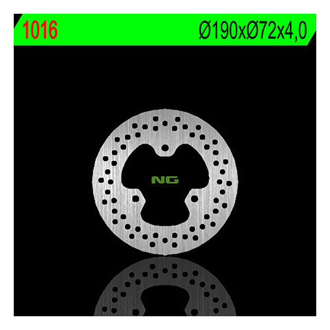 Disque de frein arrière NG 1016 rond fixe Honda