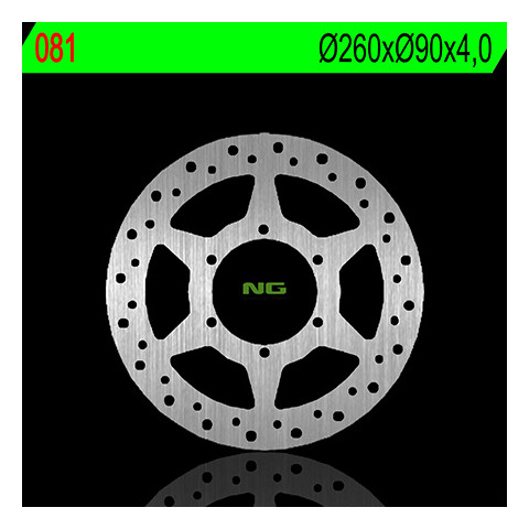 Disque de frein avant gauche NG 081 rond fixe