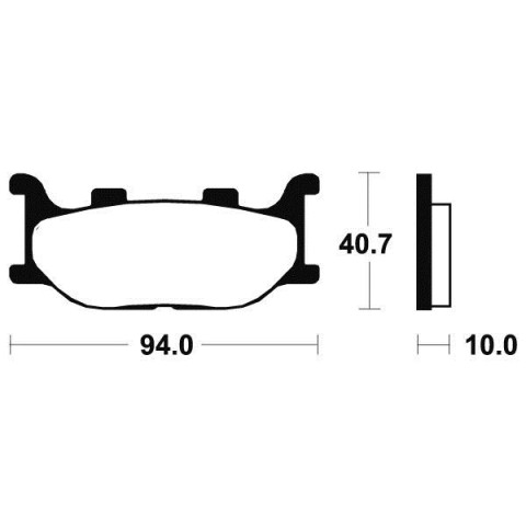 Plaquettes de frein TECNIUM MA191 organique