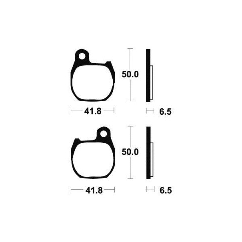 Plaquettes de frein TECNIUM MA164 organique