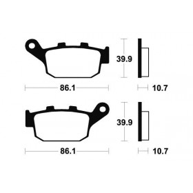 Plaquettes de frein TECNIUM MA114 organique