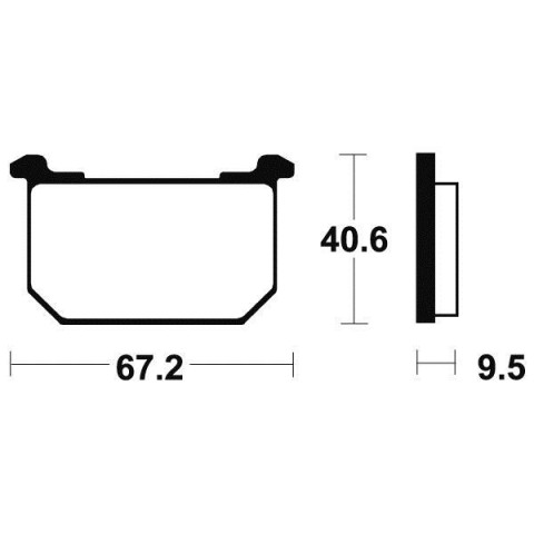 Plaquettes de frein TECNIUM MA40 organique