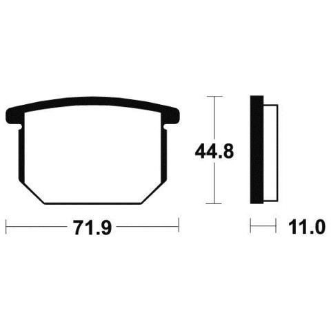 Plaquettes de frein TECNIUM MA34 organique
