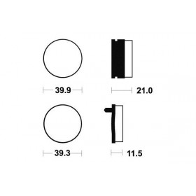 Plaquettes de frein TECNIUM MA25 organique