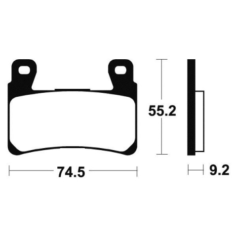 Plaquettes de frein TECNIUM MF360 métal fritté