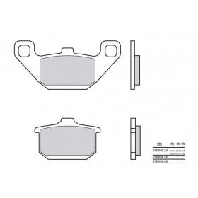 Plaquettes de frein BREMBO 07KA0808 organique Kawasaki