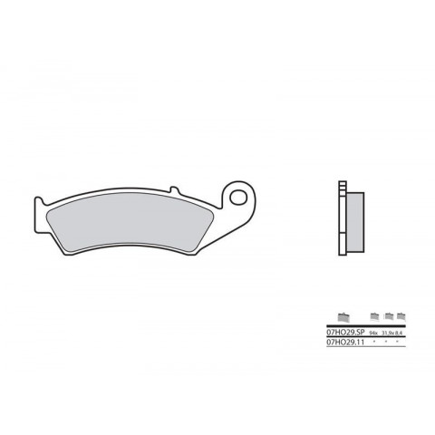 Plaquettes de frein BREMBO 07HO29SP métal fritté Honda VFR