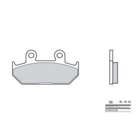 Plaquettes de frein BREMBO 07HO3509 organique Honda CB125T