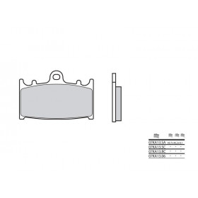 Plaquettes de frein BREMBO 07KA13SA métal fritté