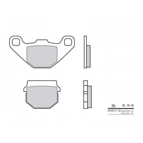 Plaquettes de frein BREMBO 07HO1118 organique