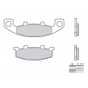 Plaquettes de frein BREMBO 07KA09SP métal fritté Kawasaki