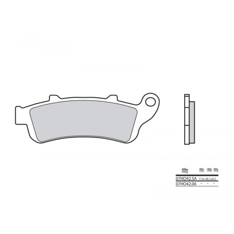 Plaquettes de frein BREMBO 07HO4206 organique Honda XL1000V Varadero