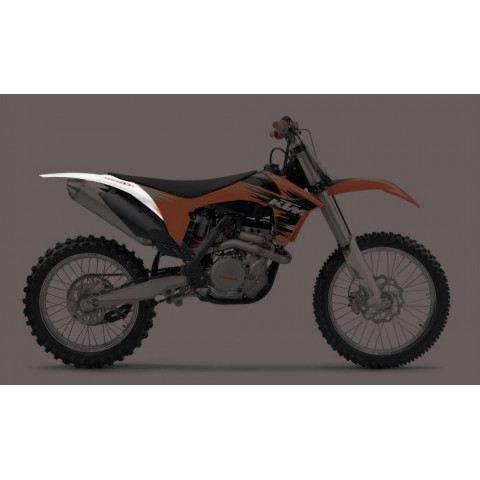 Garde-boue arrière UFO blanc KTM SX/SX-F