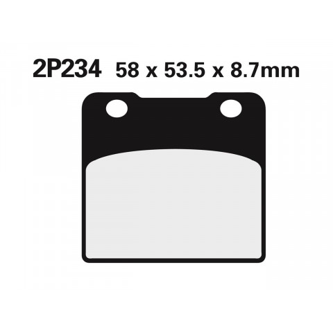 Plaquettes de frein NISSIN 2P234NS semi-métallique Suzuki