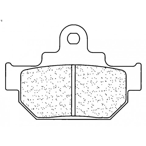 Plaquettes de frein CL BRAKES 2386A3+ métal fritté