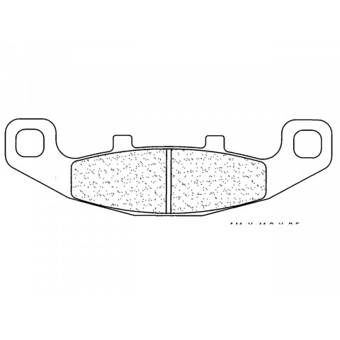 Plaquettes de frein CL BRAKES 2304S4 métal fritté