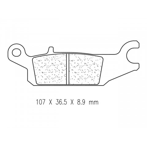 Plaquettes de frein CL BRAKES 1195ATV1 métal fritté