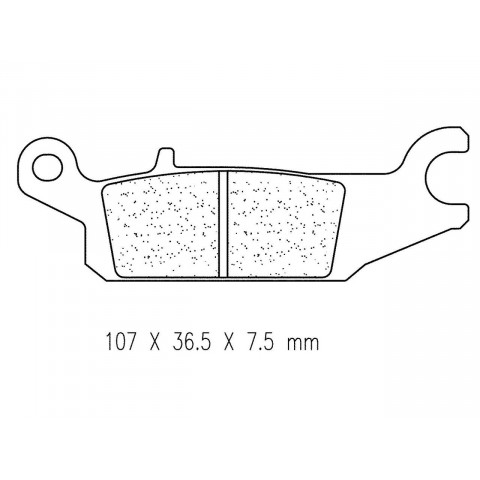 Plaquettes de frein CL BRAKES 1193ATV1 métal fritté