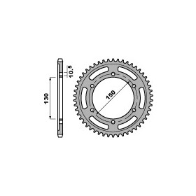 Couronne acier PBR 45 dents chaine 525 Yamaha MT-09