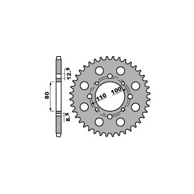 Couronne acier PBR 41 dents chaîne 630 Honda CB750K7,F2 