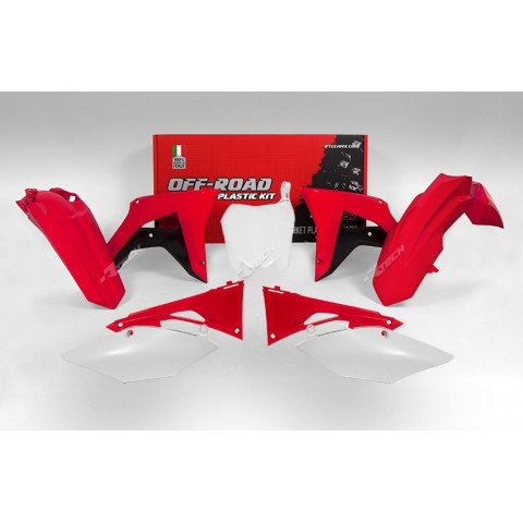 Kit plastique RACETECH couleur origine (2017) rouge/noir/blanc Honda CRF450R