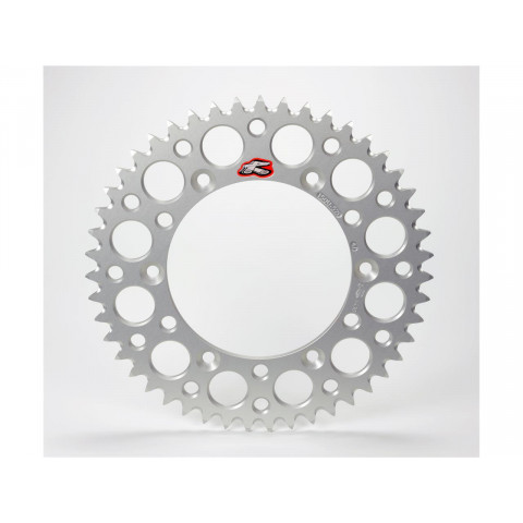 Couronne RENTHAL Ultralight™ 45 dents alu anti-boue pas 520 type 224U anodisé argent KTM