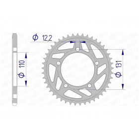 Couronne AFAM 40 dents alu pas 520 type 165801 BMW S1000RR